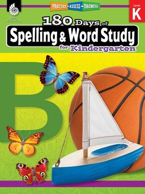 cover image of 180 Days of Spelling and Word Study for Kindergarten